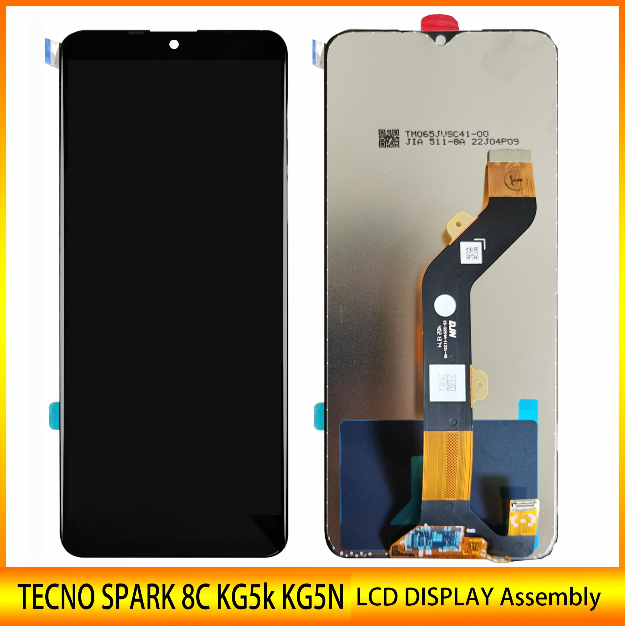 ο LCD 6.6 &TECNO SPARK 8C KG5k KG5N LCD ..
